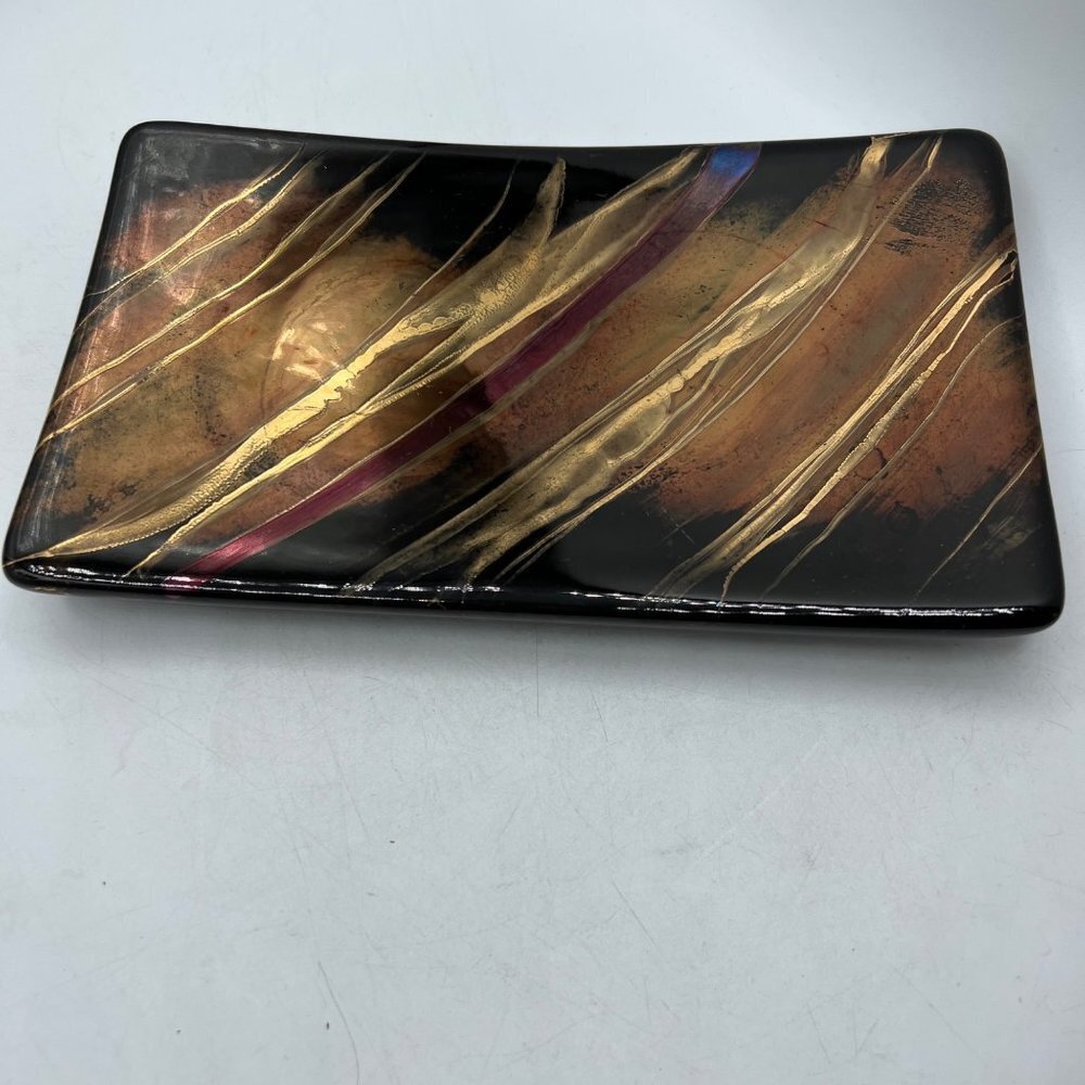 Nielsen’s ceramic Hand Painted Gold Plate signed